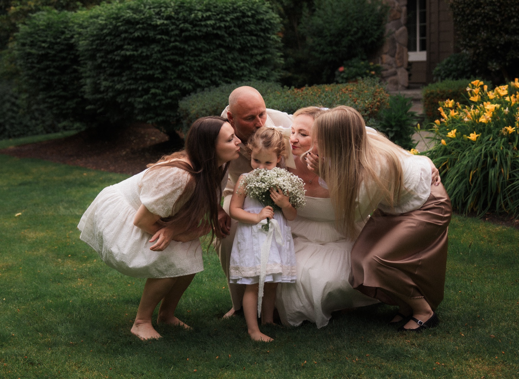 Family sharing a joyful moment